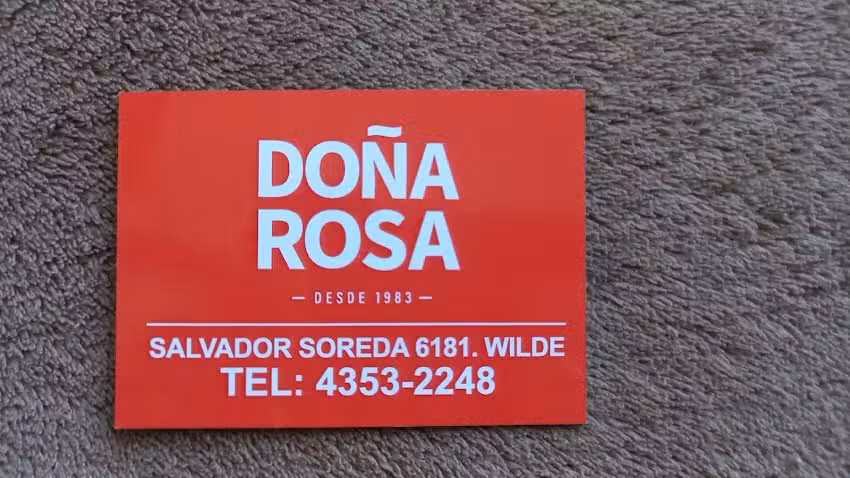 Do&ntilde;a Rosa. Pastas